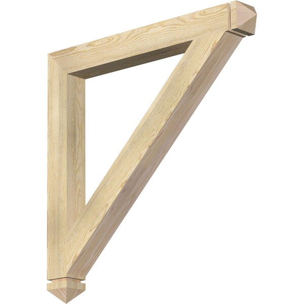 Ekena Millwork Traditional Arts & Crafts Rough Sawn Bracket, Douglas Fir, 4"W x 38"D x 38"H BKT04X38X38TRA03RDF - main